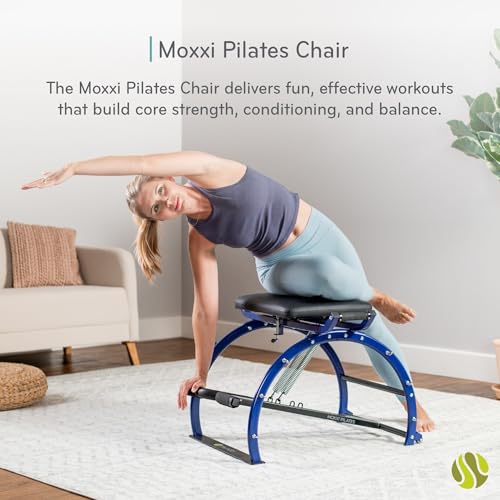 Moxxi Pilates Chair with Resistance Bands - Compact Home Gym Equipment