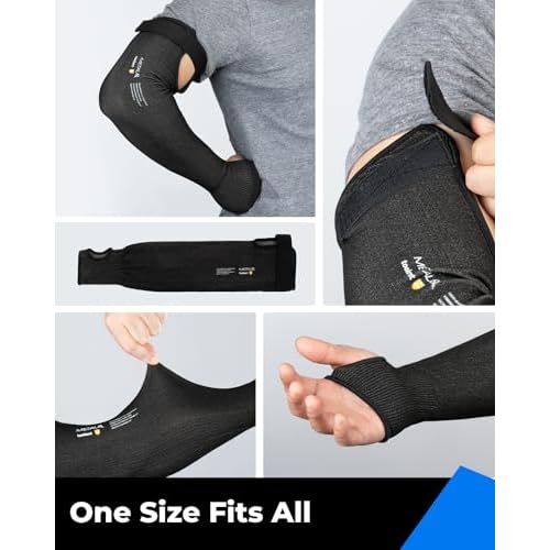 Ultra-Comfort Cut Resistant Sleeves for Thin Skin and Bruising, Cooling Protective Arm Sleeves for Gardening, Farming, Yard