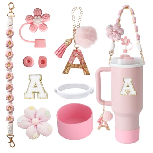 9-Piece Cup Accessories Set for Stanley 30oz & 40oz Tumblers - Pink