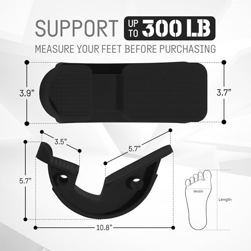 Calf Stretching Foot Rocker - Ergonomic Massager for Plantar Fasciitis Relief - Black
