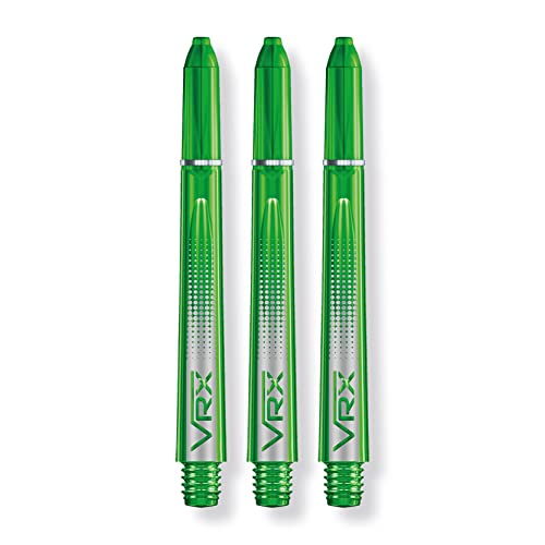 RED DRAGON VRX Medium Dart Shafts - Transparent Polymer Stems with Flight Locking System
