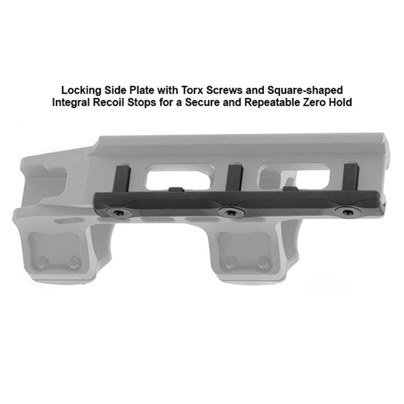UTG Leapers AIR32234 Inc Accu-Sync Offset Picatinny Rings, 30mm High Profile, 34mm, Matte Black