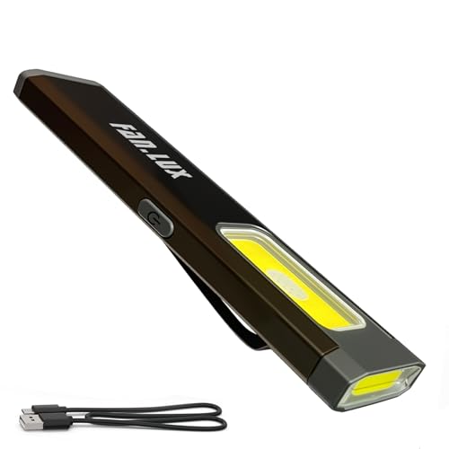 Compact USB-C Rechargeable Pocket Flashlight with Magnetic Base - 1 Pack