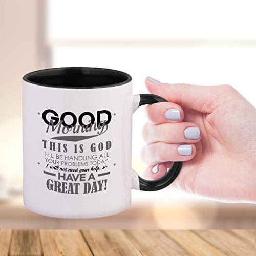 Style In Print Pink Ceramic Mug - Inspirational Good Morning Coffee Cup
