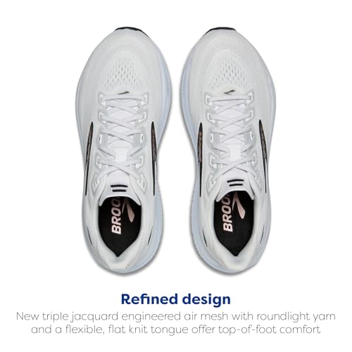 Ghost 18 Women's Running Shoes - White/Black/Rose Gold 8.5