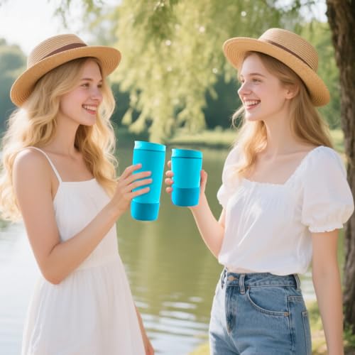 Silicone Boot for Owala SmoothSip Slider Tumbler - Blue (2pcs)