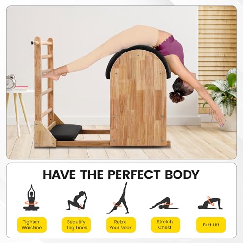 Pilates Ladder Barrel - Adjustable Spine Corrector for Home Gym