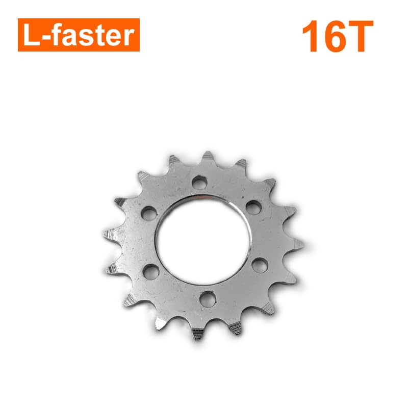 L-faster 16T 25T 28T 32T Bicycle Fixed Sprocket for Brake Disc Mount Big Chain Wheel for Fixed Gear Bike 28 Tooth Sprocket for #410 Bicycle Chain(16T)