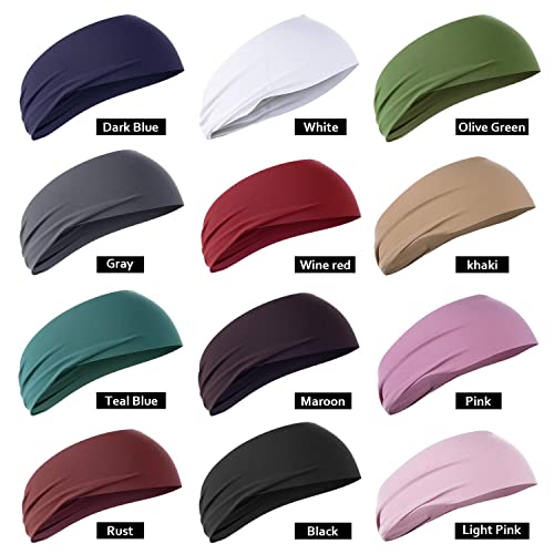 Moisture-Wicking Sports Headband for Kids - Medium Size Black