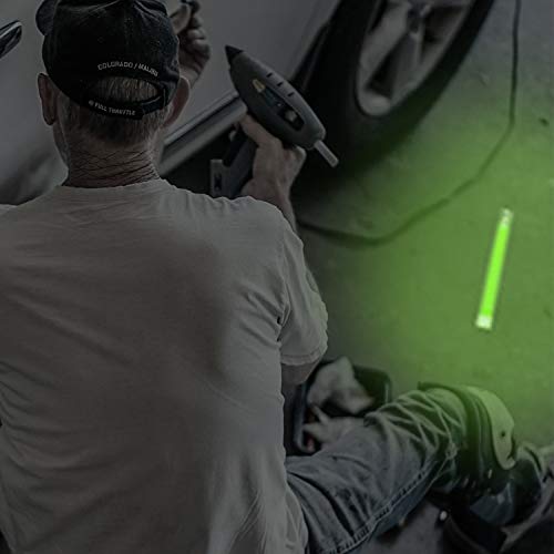 Premium Green Glow Sticks - 6 Inch, 12 Hour Light, 6 Pack