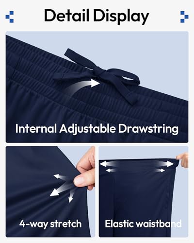 Boys Basketball Athletic Shorts - 5 Pack Quick Dry with Pockets, Large - Black, Dark Grey, Navy, Light Grey
