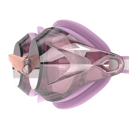 Speedo Women’s Vanquisher 3.0 Mirrored Swim Goggles - Blue/Gray, Anti-Fog UV Protection