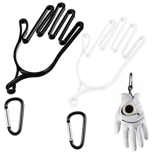 Ymapinc Golf Glove Holder - 2 Pack Stretcher Hanger with Keychain,