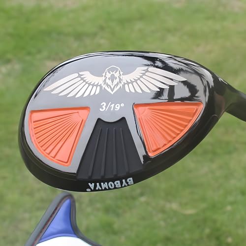 Bybomya G Series 5 Hybrid Golf Club (25°) – Right Hand, Graphite Shaft, RegularFlex with Headcover
