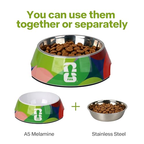 FIFA Stainless Steel Dog Bowl - Non-Slip, 160ML for Small Pets