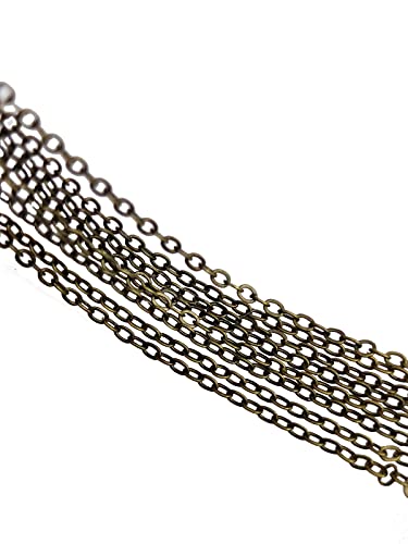 Pure Copper Anchor Chain for Ship Model - 1 Meter Length