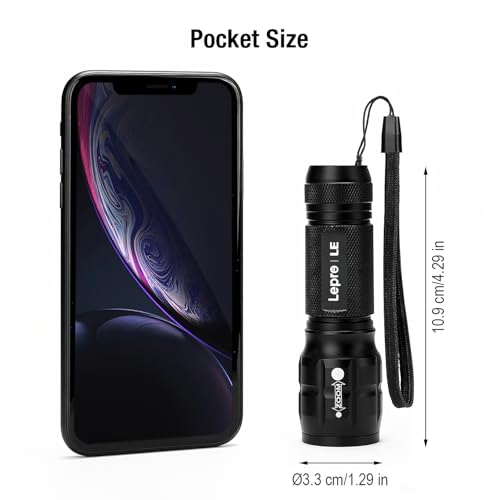 LED Flashlight with Adjustable Focus - Waterproof, Compact, Bright