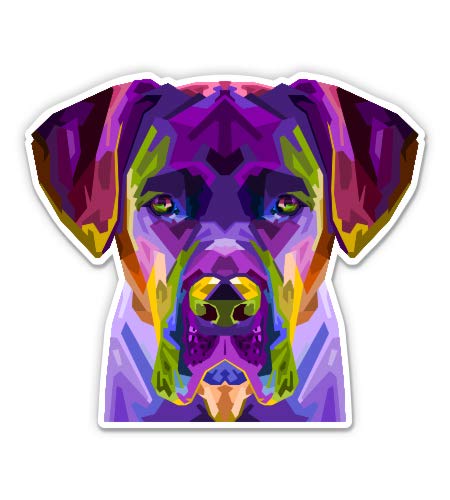 Cane Corso Pop Art Geometric Vinyl Sticker - 5" Waterproof Decal