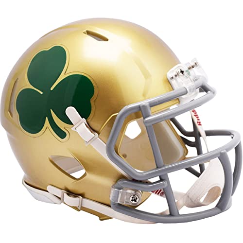 Mini Notre Dame Fighting Irish Speed Football Helmet - Green