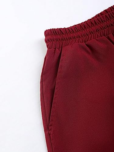 GORGLITTER Men's Rave Vacation 2-Piece Shorts Set Large Red & White