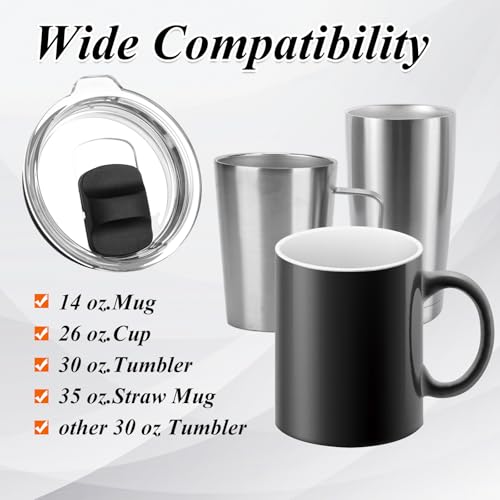 Yeti 30 oz Tumbler Replacement Lid with Magnetic Slider, Spill-Proof Cover
