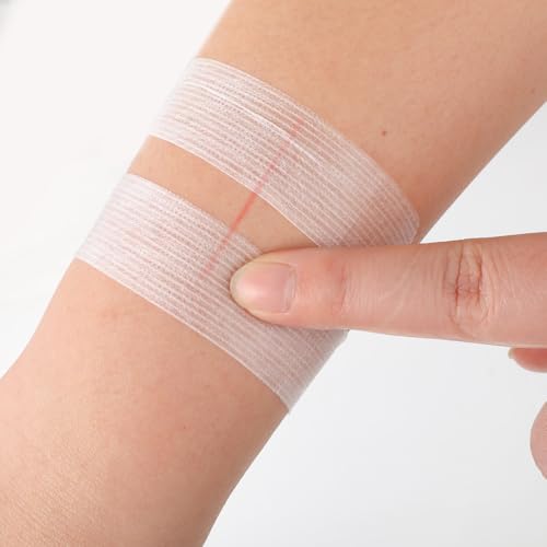 Sterile Wound Closure Strips - 44 Adhesive Skin Closures, 0.8in x 4in