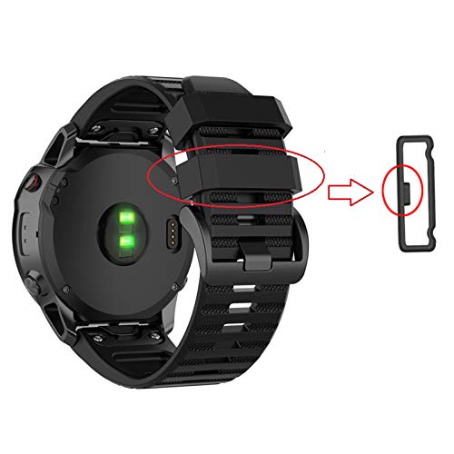 Silicone Fastener Rings for Garmin Fenix Series - 6 Pack