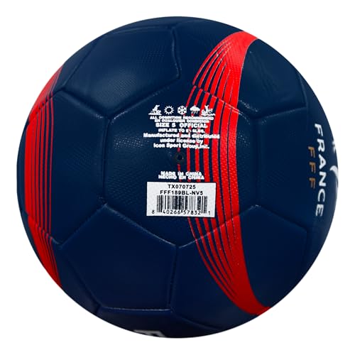 Official French Football Federation Soccer Ball - Size 5 Navy