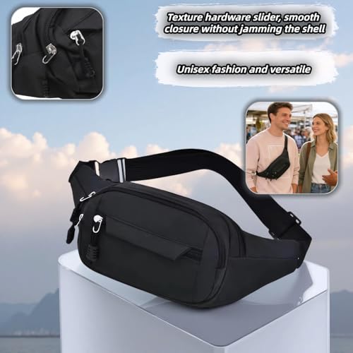 Adjustable Water-Resistant Fanny Pack for Running & Travel