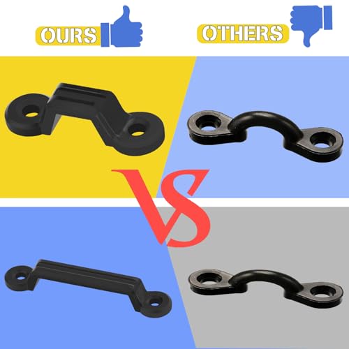 Kayak Pad Eye Kit - 12 Pcs Deck Rigging Tie Down Eyelets with Screws