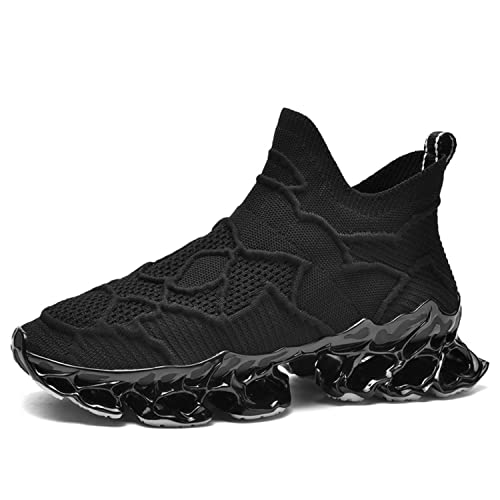 Poramea Mens Slip on Loafers Walking Tennis Shoes Laceless Running