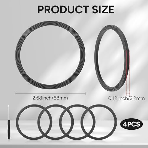 Owala FreeSip Seal Ring Replacement - 4 Pack Silicone Gaskets