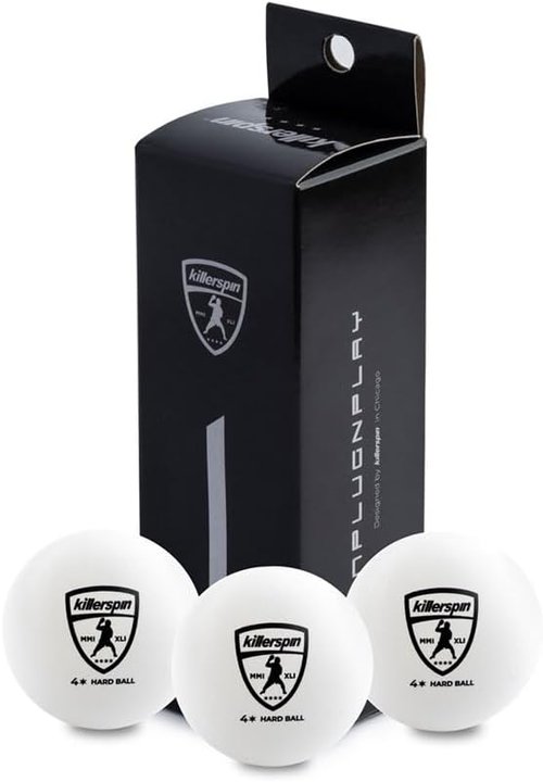 Killerspin 4-Star Ping Pong Balls - ITTF Certified 40mm Competition Balls for Tournament Play