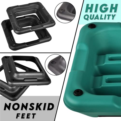 High Step Aerobic Platform with Stackable Risers - Green/Black