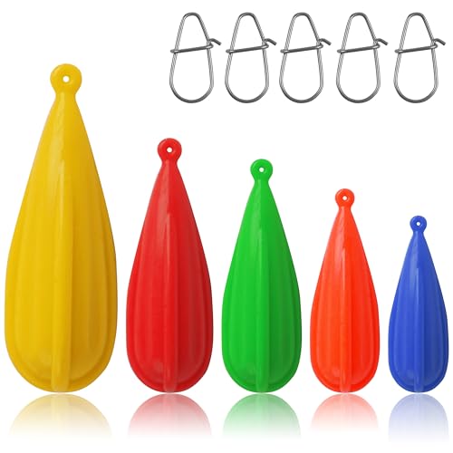 Fishing Practice Plugs - 5pcs Mixed Sizes Silicone Casting Tools