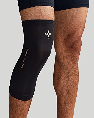 Tommie Copper Unisex Compression Knee Sleeve Large Black - Supports & Odor Control