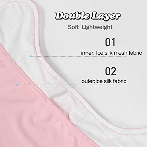 Beige WRELS UPF 50+ Unisex Breathable Sun UV Face Cover Gaiter for Outdoor Summer Activities