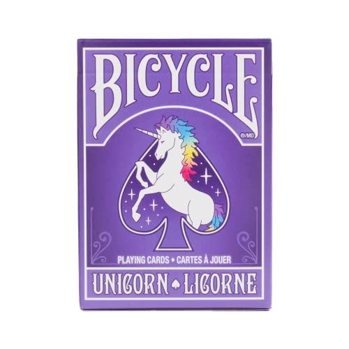 Unicorn Playing Cards - Bicycle Deck with Themed Design