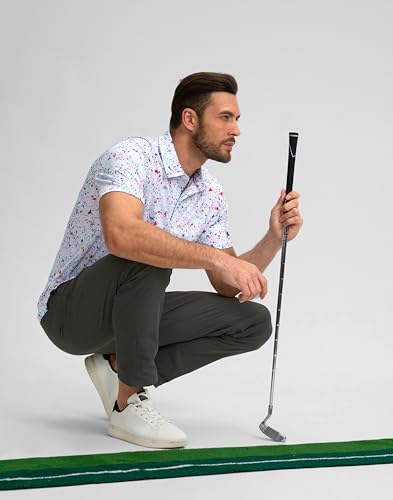 Men's Golf Polo Shirt - Moisture Wicking, Lightweight, Casual