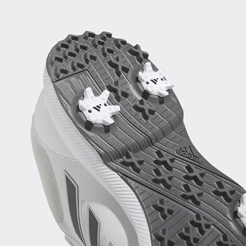 adidas Tech Response 3.0 Golf Shoes - White/Dark Silver Metallic