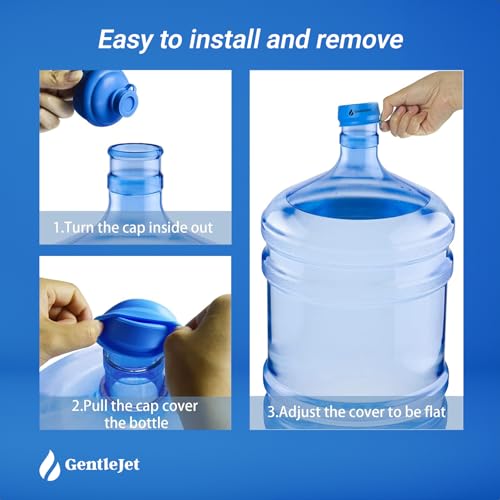 Reusable Silicone Water Jug Cap - Leak-Proof Lid for 2-5 Gallon Bottles - 1 Pack