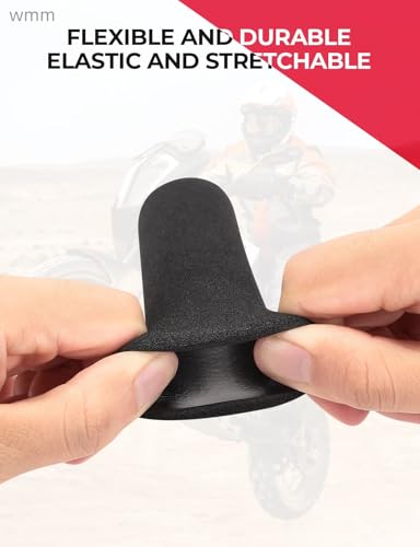 Anti-Vibration Foam Handlebar Grips - Universal Slip-On Motorcycle Covers