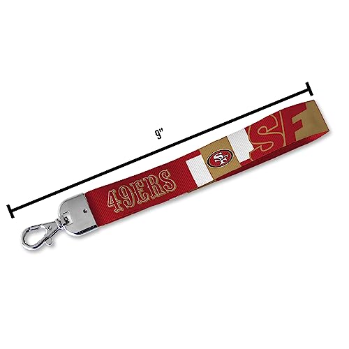 NFL Wrist Lanyard Key Chain - Sporty ID Holder for Game Day