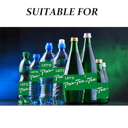 Golf Themed Water Bottle Labels - Let's Par-Tee - 20 Pack