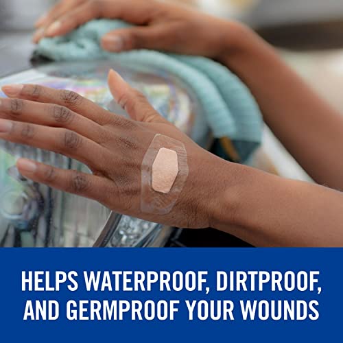 Waterproof Bandages - Max Hold, 60 Pack, Flexible & Sterile