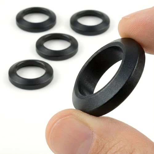 5/8 x 24 Crush Washer - Carbon Steel, Black Oxide, 5 Pack