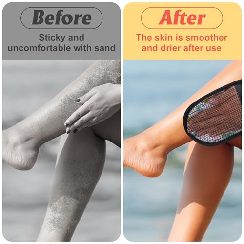 Beach Theme Sand Wipe Off Mitts - 2 Pcs Sand Remover