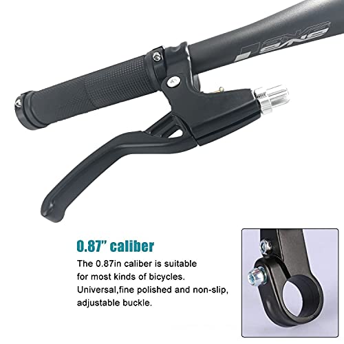 Aluminium Alloy Bike Brake Levers - 4 Finger, 22mm - Blue