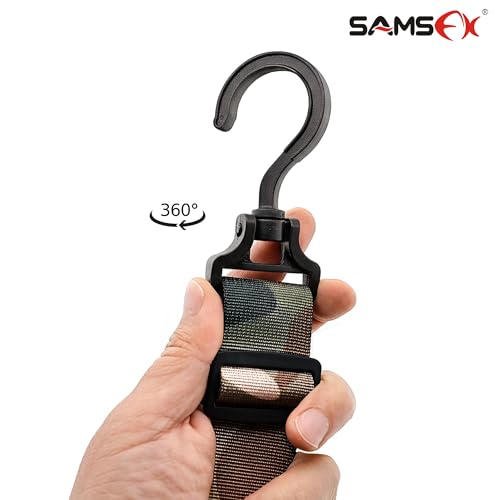 Fishing Wader Boot Hanger with Adjustable Strap - Camo Straps & Hook