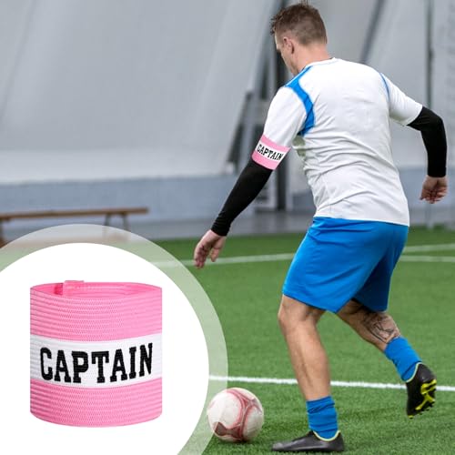 Adjustable Pink Captain Armband - 3-Pack for Soccer, Rugby & Volleyball